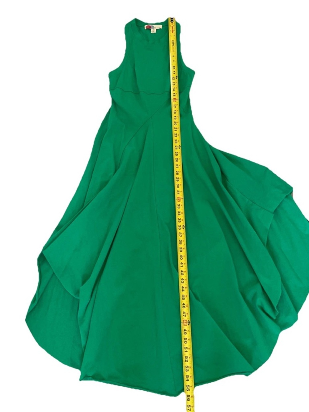 Free People Beach Main Street Midi Dress Small Green Boho Lagenlook Coastal - Picture 5 of 12